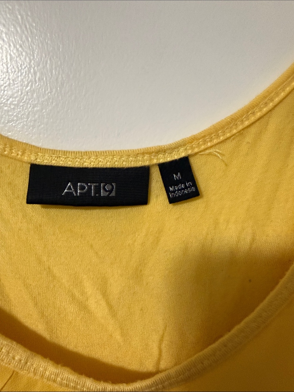 Apt. 9 Yellow Ruffle Tank - Picture 2 of 4